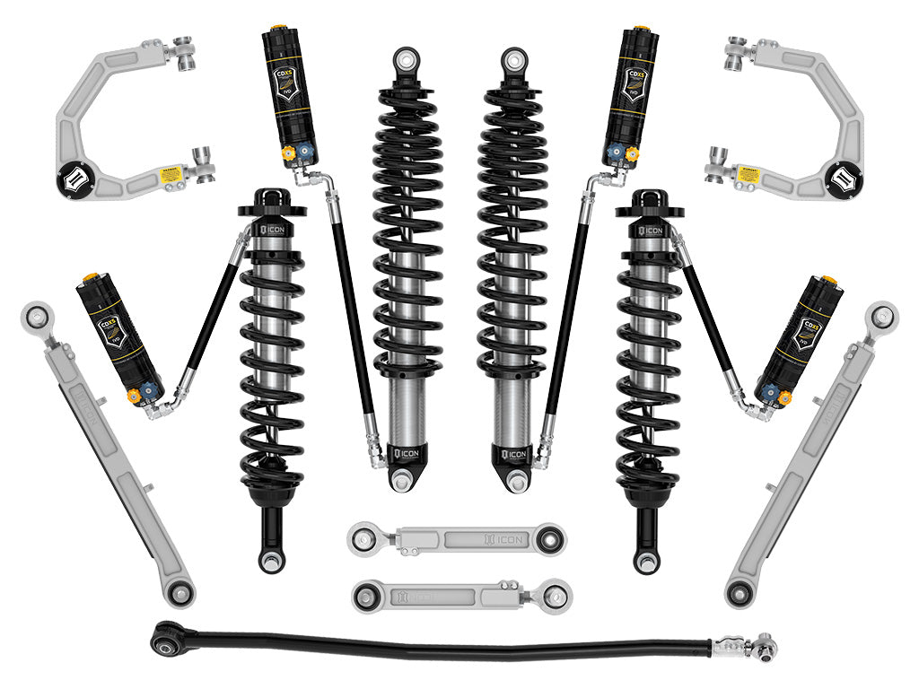 ICON 2021-2023 Ford Bronco Sasquatch 2-3in Lift Stage 7 Suspension System CDXS Billet Heavy Rate Rear Spring