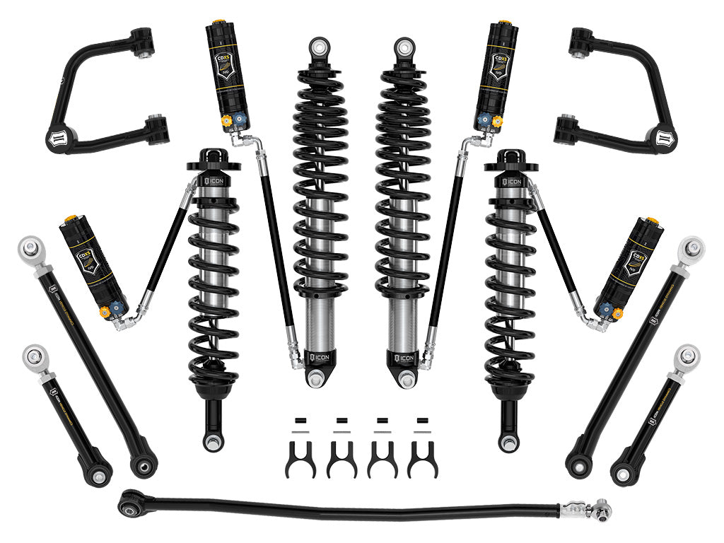 ICON 2021-2023 Ford Bronco Sasquatch 2-3in Lift Stage 7 Suspension System CDXS Tubular