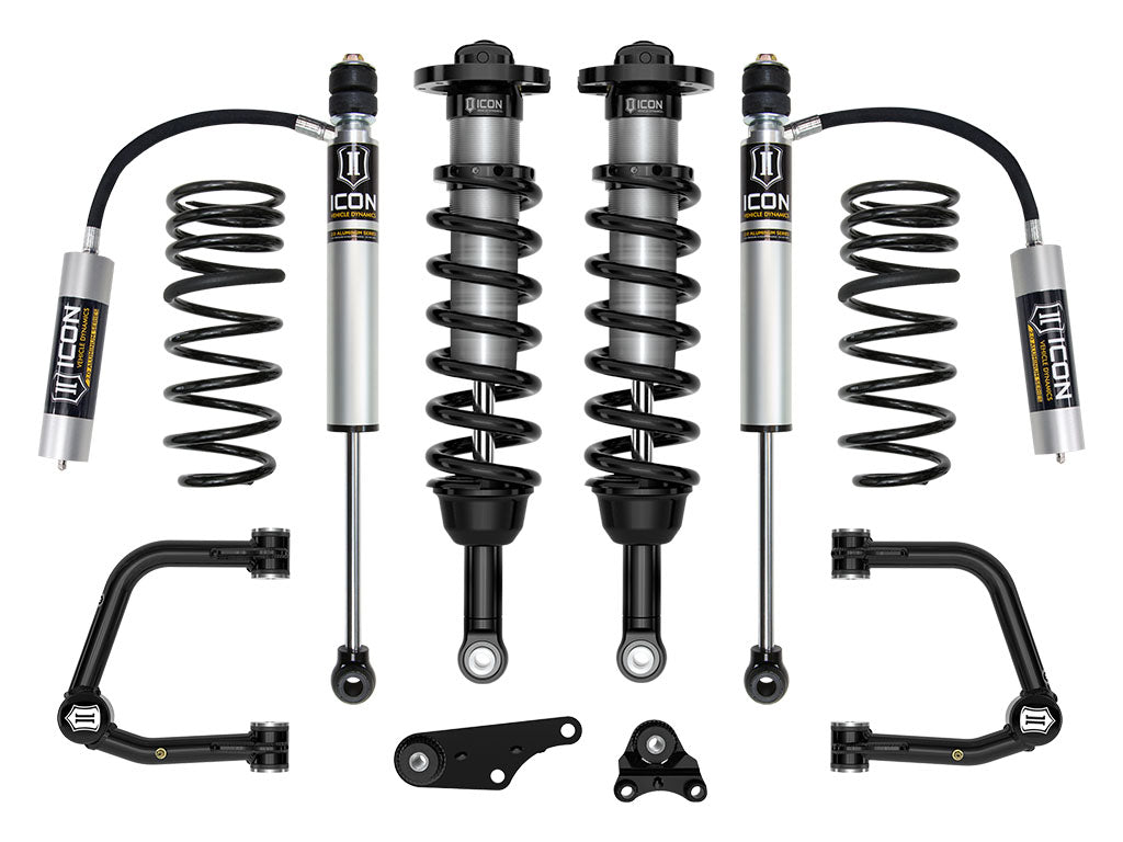 ICON 2024-2025 Toyota Tacoma 1.25-3in Lift Stage 3 Suspension System Tubular Triple Rate Rear Springs