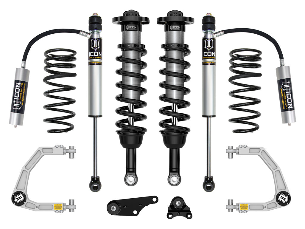 ICON 2024-2025 Toyota Tacoma 1.25-3in Lift Stage 3 Suspension System Billet Overland Rear Springs