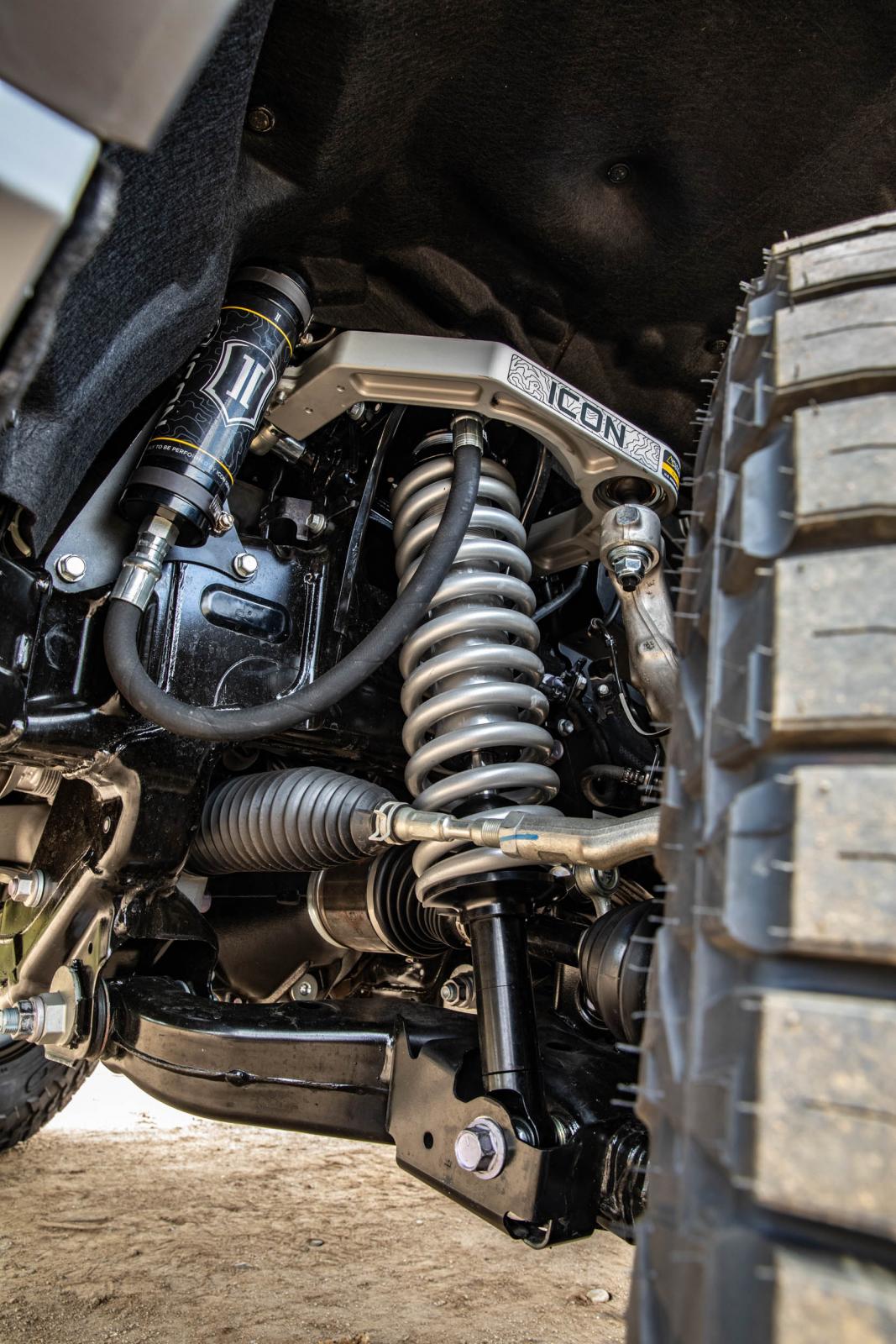 ICON 2024-2025 Toyota Tacoma 1.25-3in Lift Stage 4 Suspension System Billet Triple Rate Rear Springs
