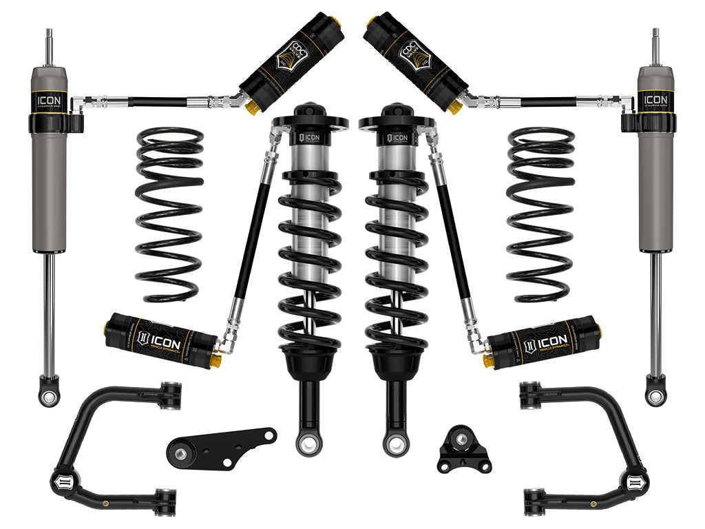 ICON 2024-2025 Toyota Tacoma 1.25-3in Lift Stage 5 Suspension System Tubular Triple Rate Rear Springs