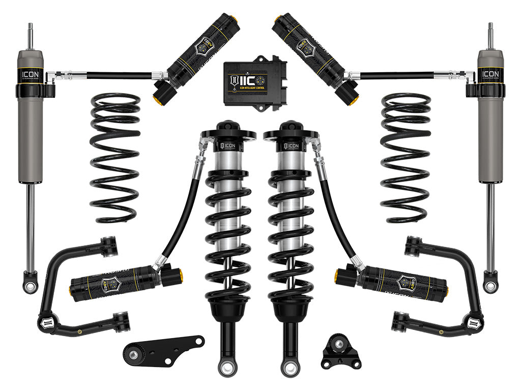 ICON 2024-2025 Toyota Tacoma 1.25-3in Lift Stage 6 Suspension System Tubular Triple Rate Rear Springs