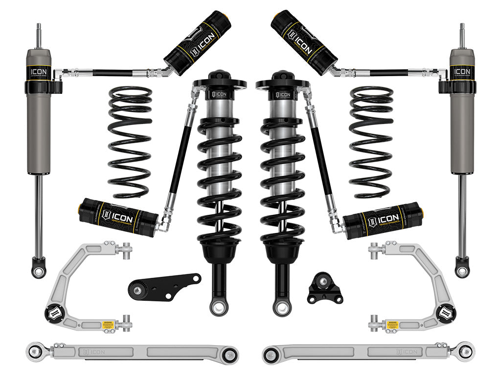 ICON 2024-2025 Toyota Tacoma 1.25-3in Lift Stage 7 Suspension System Billet Overland Rear Springs