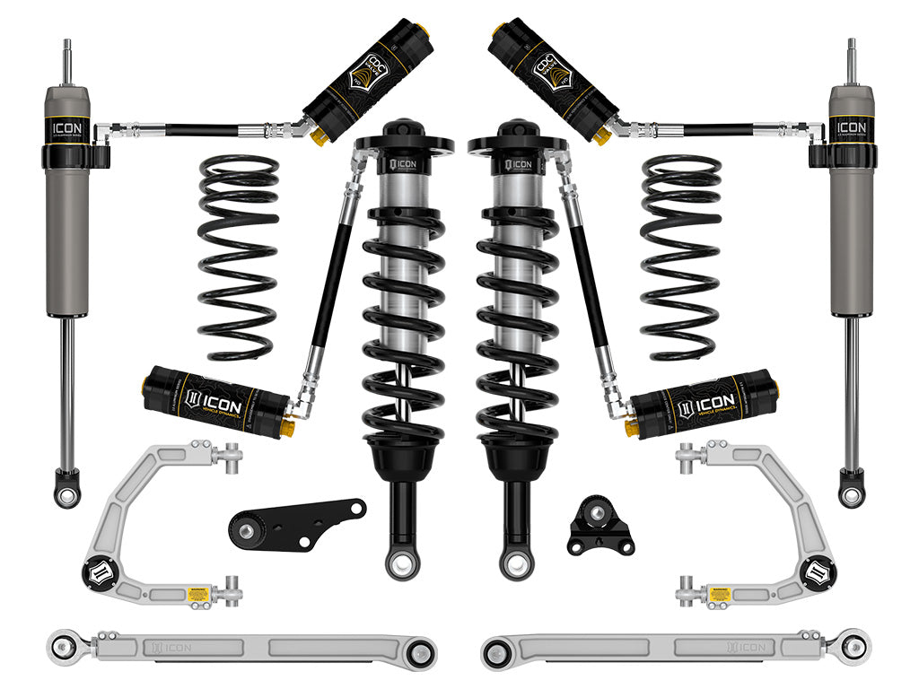 ICON 2024-2025 Toyota Tacoma 1.25-3in Lift Stage 8 Suspension System Billet Overland Rear Springs