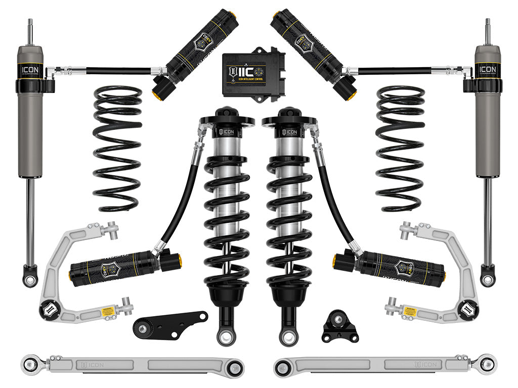 ICON 2024-2025 Toyota Tacoma 1.25-3in Lift Stage 10 Suspension System Billet Triple Rate Rear Springs