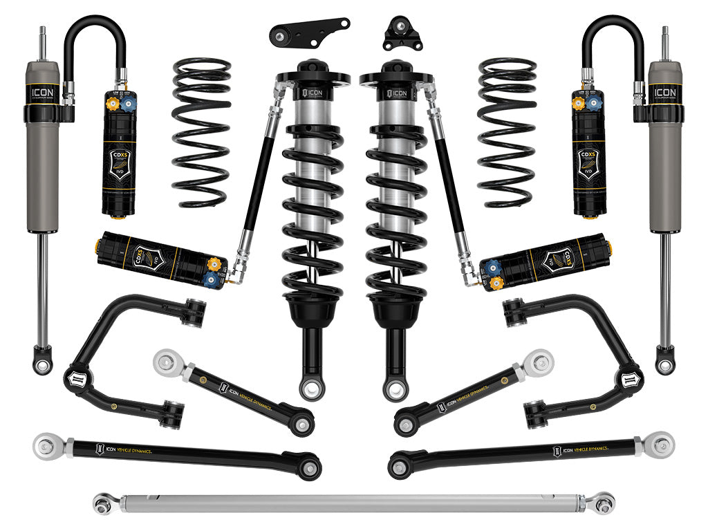 ICON 2024-2025 Toyota Tacoma 1.25-3in Lift Stage 12 Suspension System Tubular Overland Rear Springs