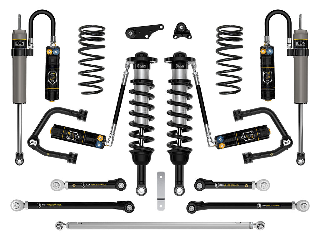 ICON 2024-2025 Toyota Land Cruiser 250 Series 1.25-3in Lift Stage 9 Suspension System CDXS Tubular