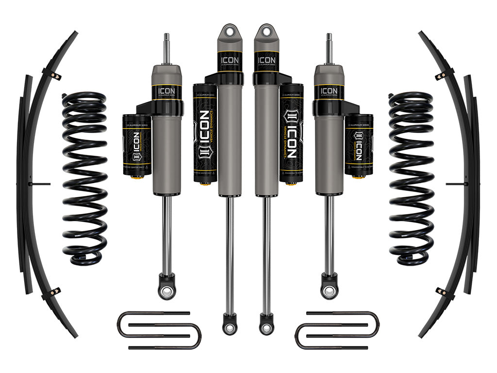 ICON 2020-2023 Ford F-250/F-350 Super Duty 4WD Diesel 2.5in Lift Stage 2 Suspension System w/Expansion Packs