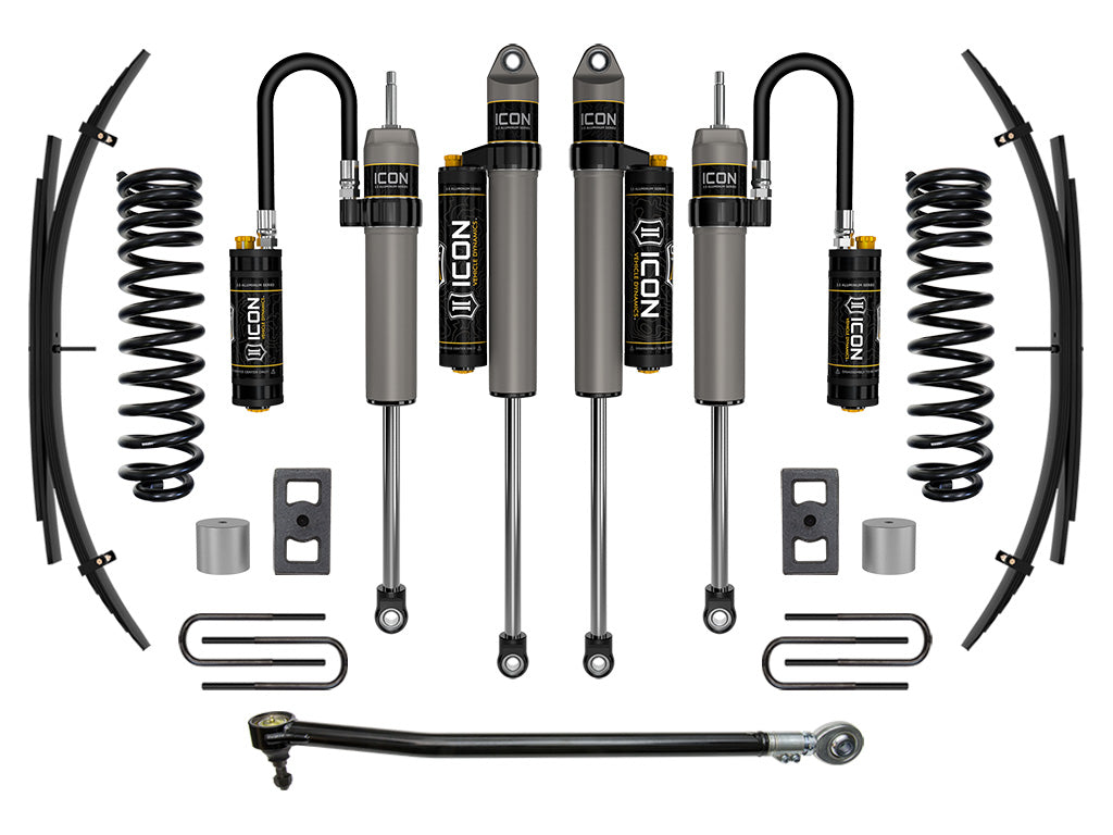 ICON 2023 Ford F-250/F-350 Super Duty 4WD Diesel 2.5in Lift Stage 4 Suspension System w/Expansion Packs