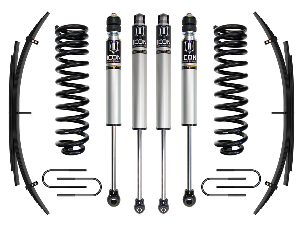 ICON 2008-2010 Ford F-250/F-350 Super Duty 4WD Diesel 2.5in Lift Stage 1 Suspension System w/Expansion Packs