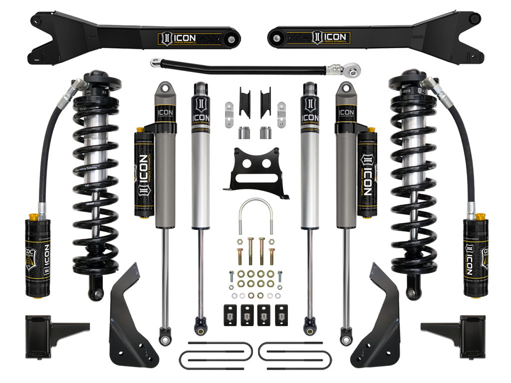 ICON 08-10 Ford F250/F350 4-5.5in Stage 5 Coilover Conversion System w/ Radius Arm