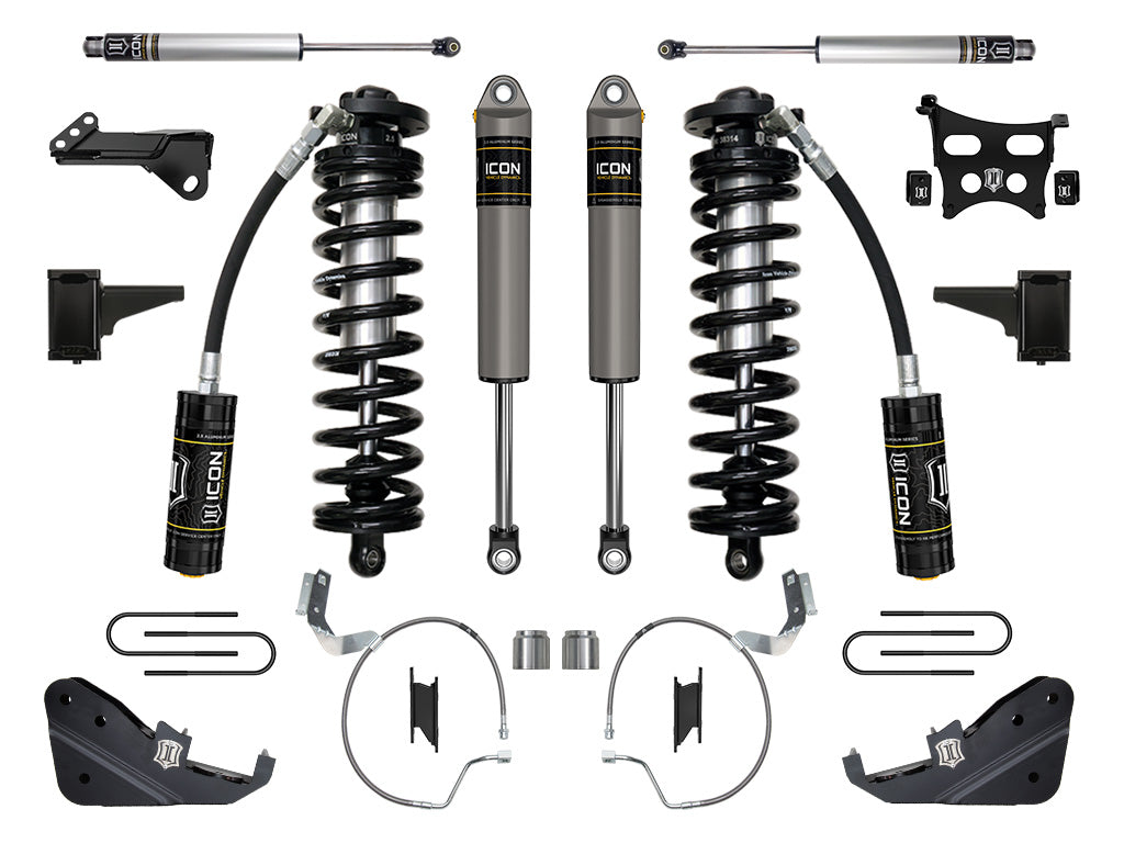 ICON 2023-2025 Ford F-250/F-350 Super Duty 4WD 4-5.5in Lift Stage 3 Coilover Conversion System
