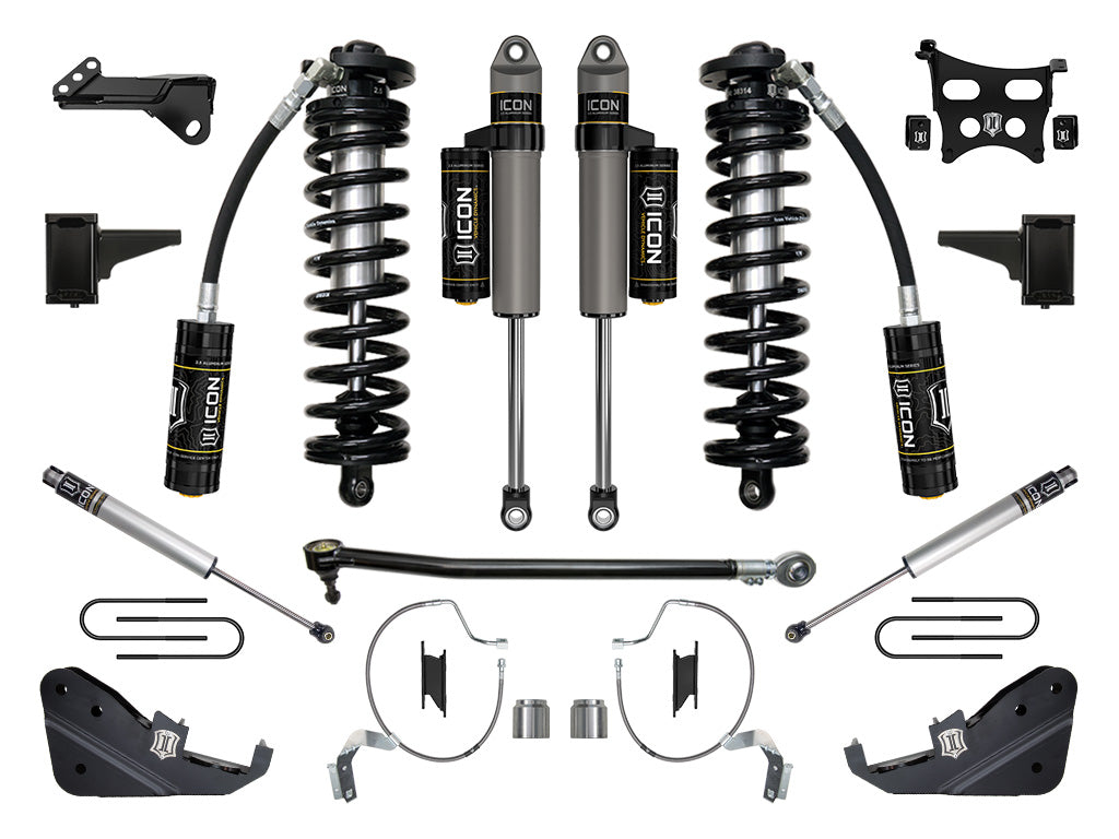 ICON 2023-2025 Ford F-250/F-350 Super Duty 4WD 4-5.5in Lift Stage 4 Coilover Conversion System
