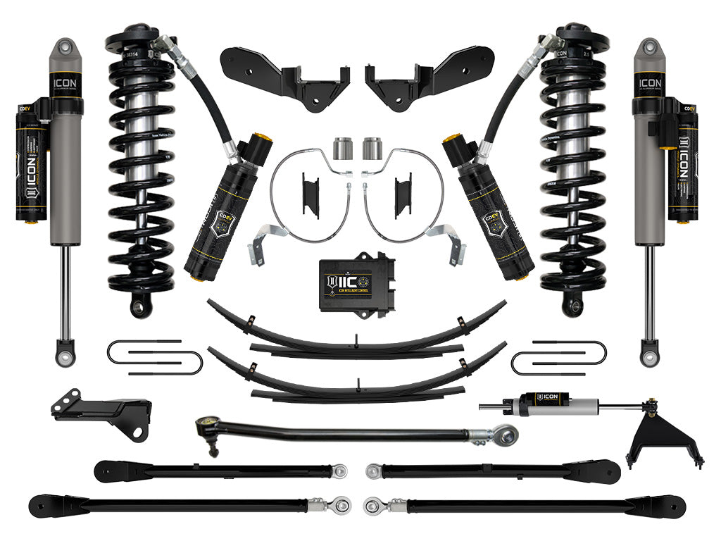 ICON 2023-2025 Ford F-250/F-350 Super Duty 4WD 4-5.5in Lift Stage 8 Coilover Conversion System w/Expansion Packs