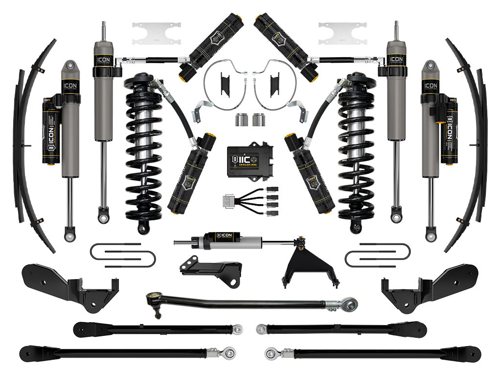 ICON 2023-2025 Ford F-250/F-350 Super Duty 4WD 4-5.5in Lift Stage 9 Coilover Conversion System w/Expansion Packs