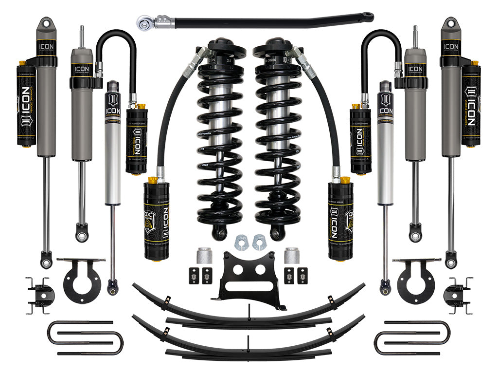 ICON 11-16 Ford F250/F350 2.5-3in Lift Stage 5 Coilover System w/Leaf Springs