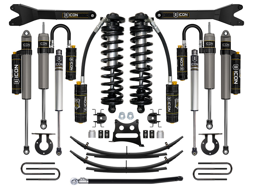 ICON 11-16 Ford F250/F350 2.5-3in Lift Stage 6 Coilover System w/Leaf Springs