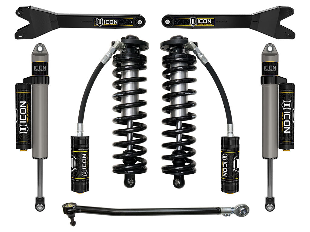 ICON 2023-2025 Ford F-250/F-350 Super Duty 4WD 2.5-3in Lift Stage 3 Coilover Conversion System w/Radius Arms