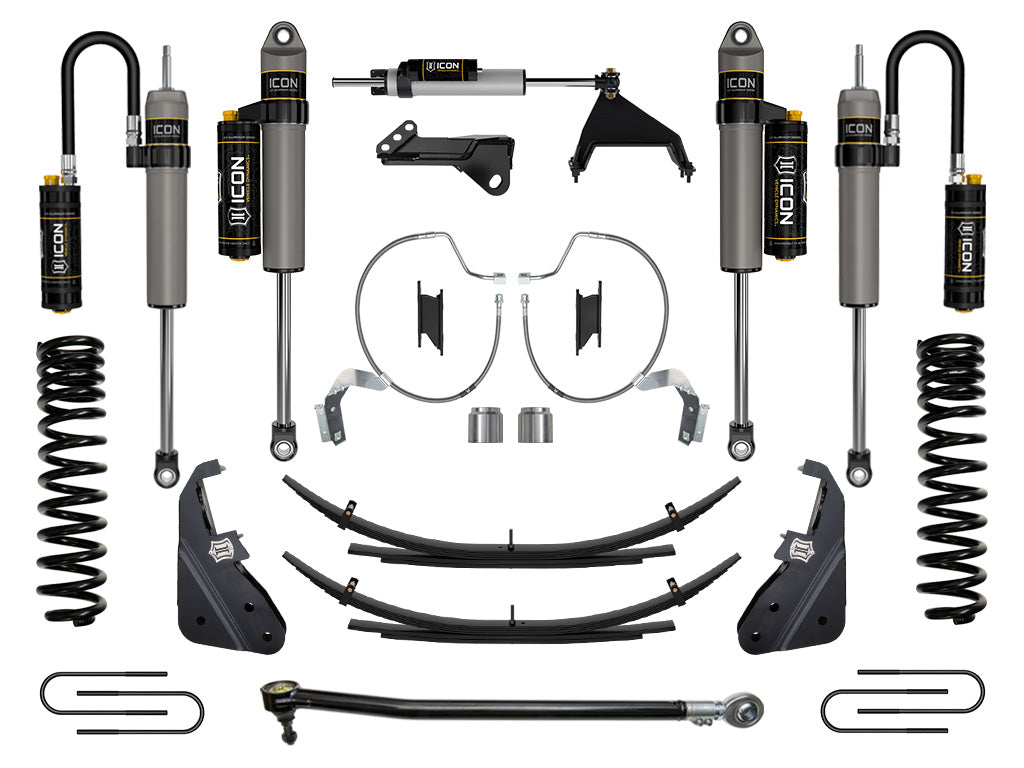 ICON 2023-2025 Ford F-250/F-350 Super Duty 4WD Gas 4.5in Lift Stage 5 Suspension System w/Expansion Packs