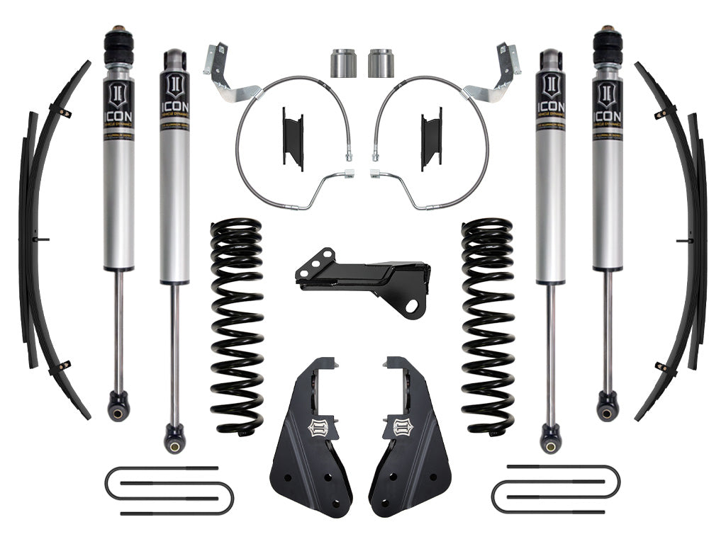 ICON 2023-2025 Ford F-250/F-350 Super Duty 4WD Diesel 4.5in Lift Stage 1 Suspension System w/Expansion Packs