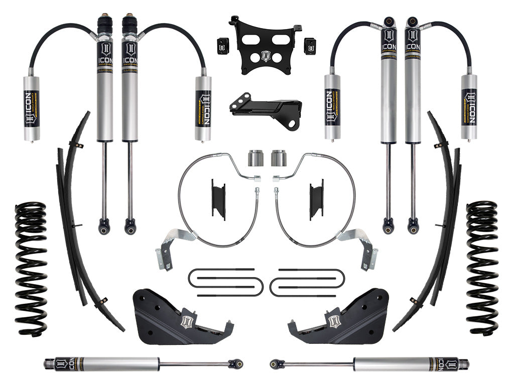 ICON 2023-2025 Ford F-250/F-350 Super Duty 4WD Diesel 4.5in Lift Stage 2 Suspension System w/Expansion Packs