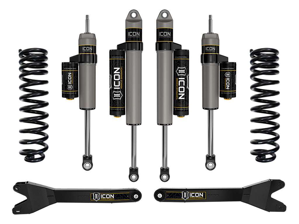 ICON 2023-2025 Ford F-250/F-350 Super Duty 4WD Gas 2.5in Lift Stage 2 Suspension System w/Radius Arms