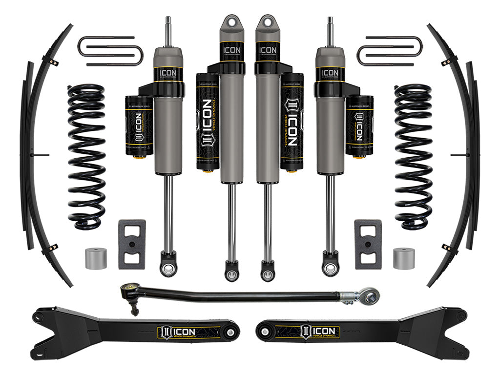 ICON 2023-2025 Ford F-250/F-350 Super Duty 4WD Gas 2.5in Lift Stage 3 Suspension System w/Radius Arms And Expansion Packs