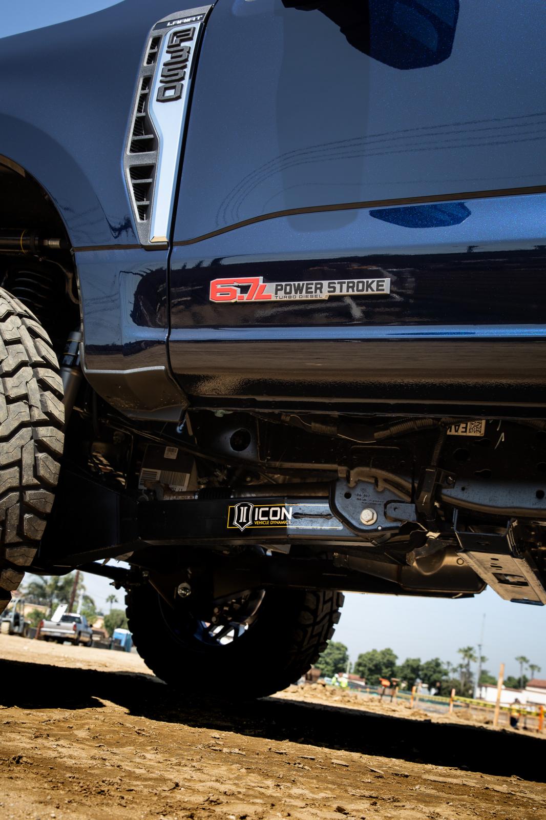 ICON 2023-2025 Ford F-250/F-350 Super Duty 4WD Gas 2.5in Lift Stage 5 Suspension System w/Radius Arms