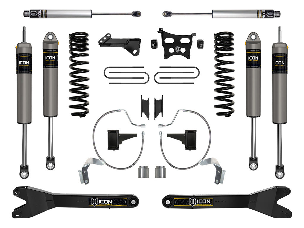 ICON 2023-2025 Ford F-250/F-350 Super Duty 4WD Diesel 4.5in Lift Stage 3 Suspension System w/Radius Arms