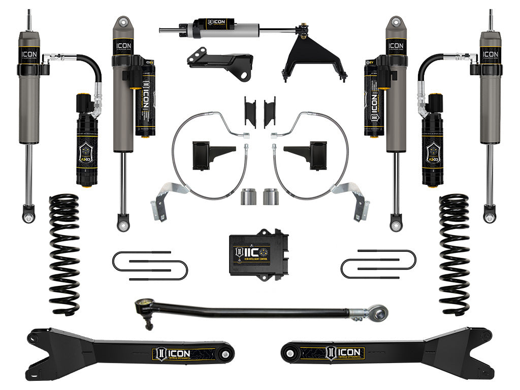 ICON 2023-2025 Ford F-250/F-350 Super Duty 4WD Diesel 4.5in Lift Stage 8 Suspension System w/Radius Arms