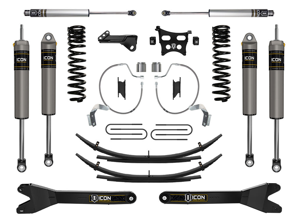 ICON 2023-2025 Ford F-250/F-350 Super Duty 4WD Gas 4.5in Lift Stage 3 Suspension System w/Radius Arms & Expansion Packs