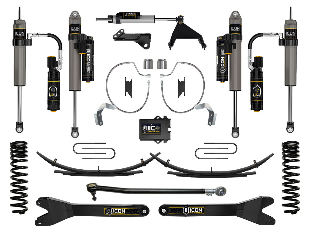 ICON 2023-2025 Ford F-250/F-350 Super Duty 4WD Gas 4.5in Lift Stage 8 Suspension System w/Radius Arms & Expansion Packs