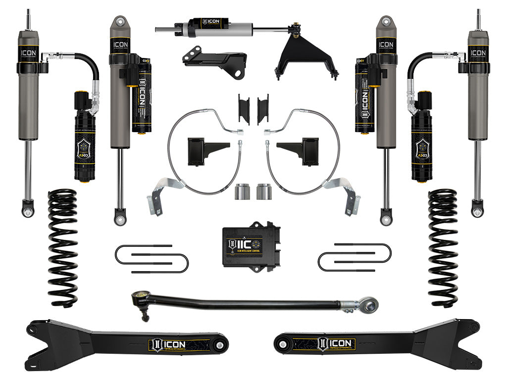 ICON 2023-2025 Ford F-250/F-350 Super Duty 4WD Gas 4.5in Lift Stage 8 Suspension System w/Radius Arms