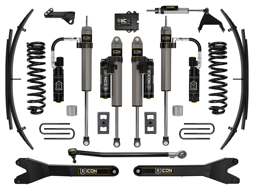 ICON 2023-2025 Ford F-250/F-350 Super Duty 4WD Gas 2.5in Lift Stage 6 Suspension System w/Radius Arms And Expansion Packs