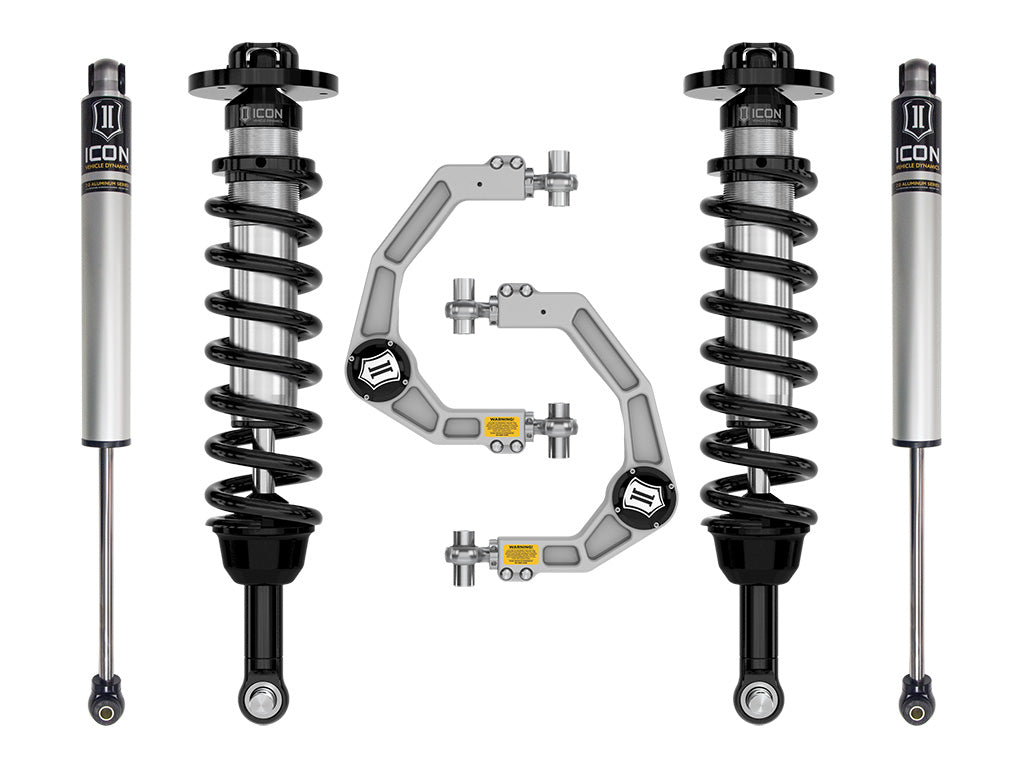 ICON 2021-2024 Ford F-150 4WD 2.75-3.5in Lift Stage 1 Suspension System Billet