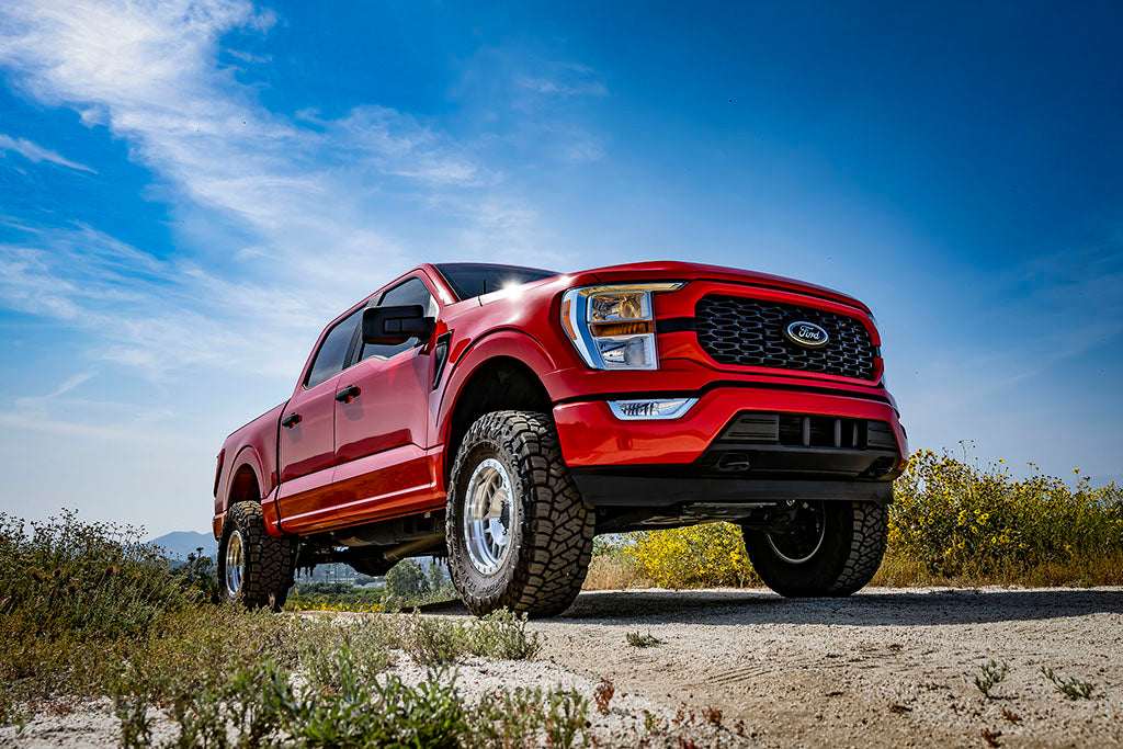 ICON 2021-2024 Ford F-150 4WD 3.5-4.5in Lift Stage 2 Suspension System Tubular w/Leaf Packs