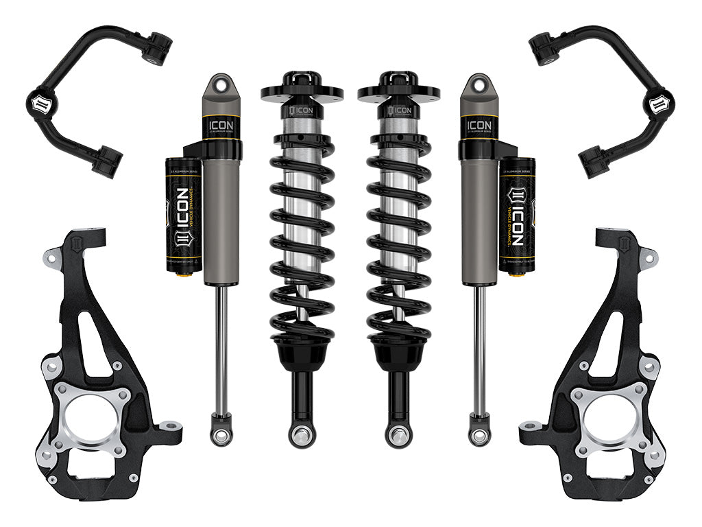 ICON 2021-2024 Ford F-150 4WD 3.5-4.5in Lift Stage 2 Suspension System Tubular