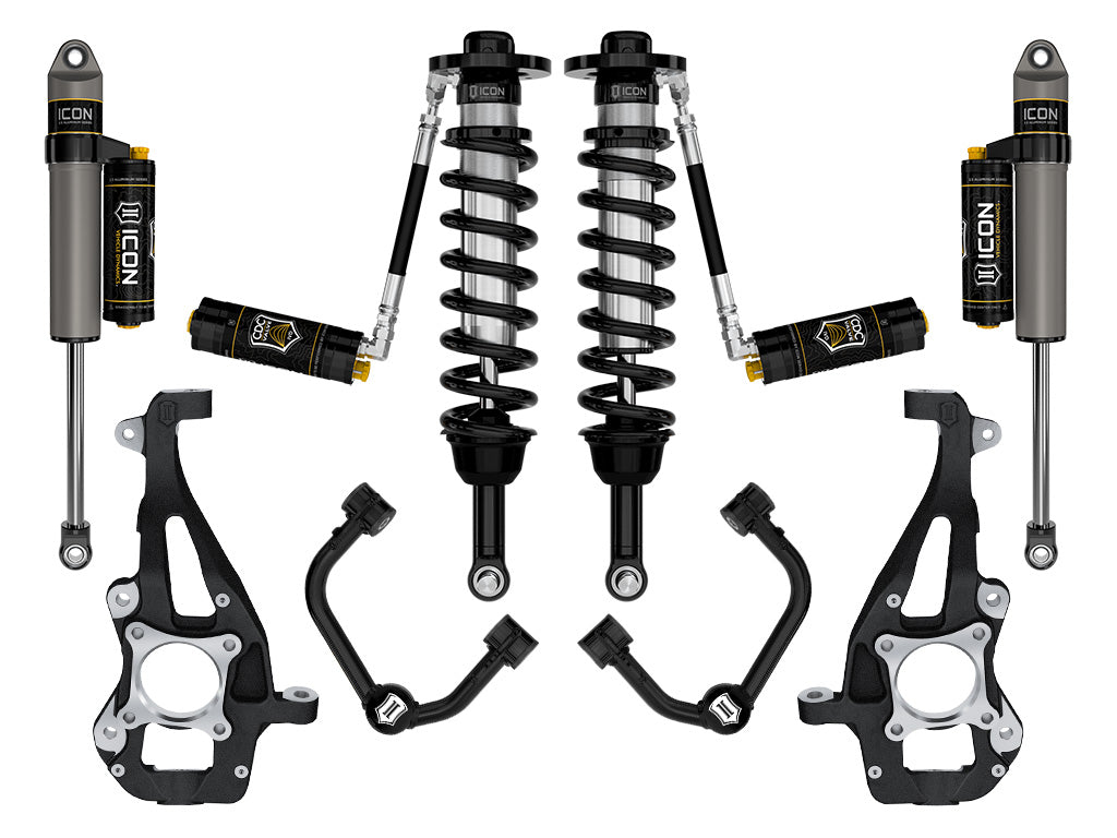 ICON 2021-2024 Ford F-150 4WD 3.5-4.5in Lift Stage 4 Suspension System Tubular CDCV