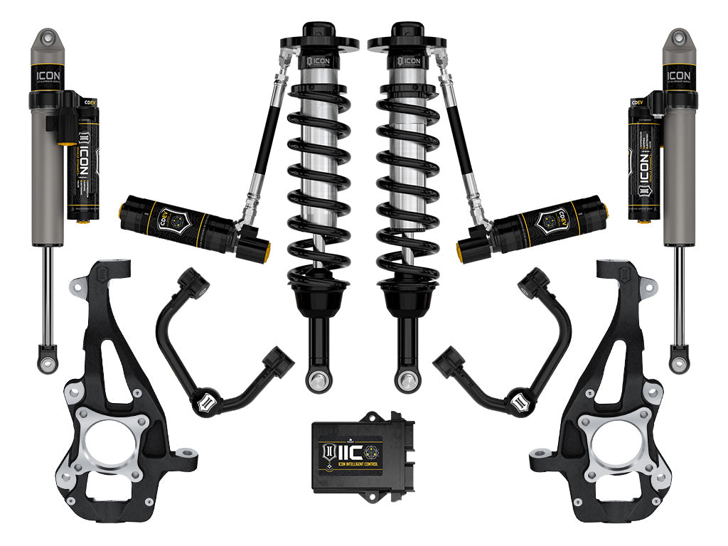 ICON 2021-2024 Ford F-150 4WD 3.5-4.5in Lift Stage 5 Suspension System Tubular