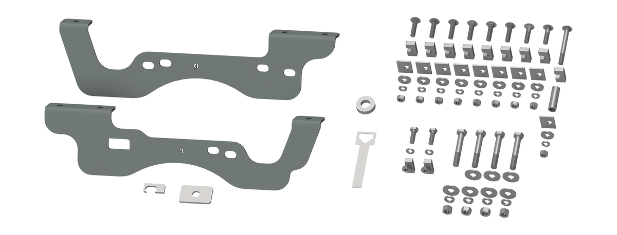 B&W Trailer Hitches RVK2406 Custom Installation Kit for Universal Mounting Rails - Select Ford Trucks