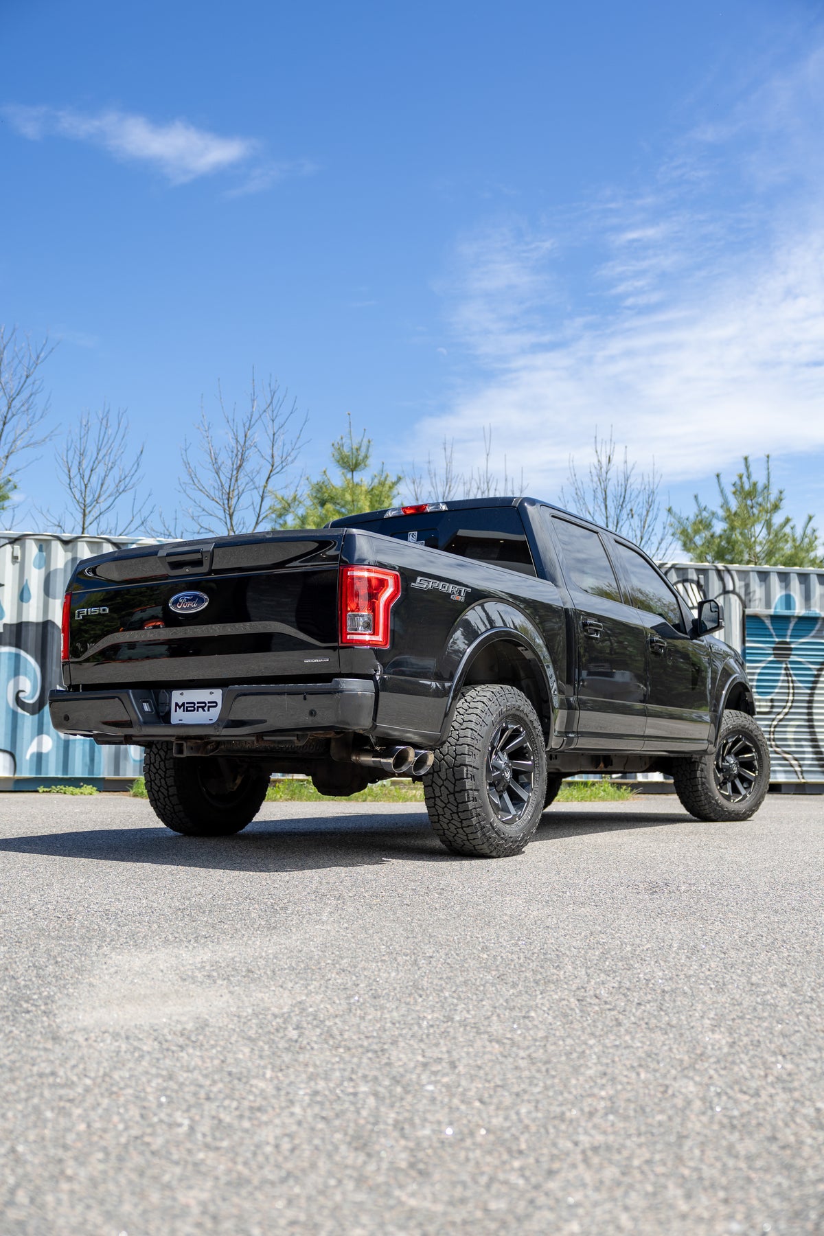 MBRP 15-20 Ford F-150 2.7L, 3.5L and 5.0L Armor Pro 3-Inch Cat-Back Passenger Side Exit with Polished Tips