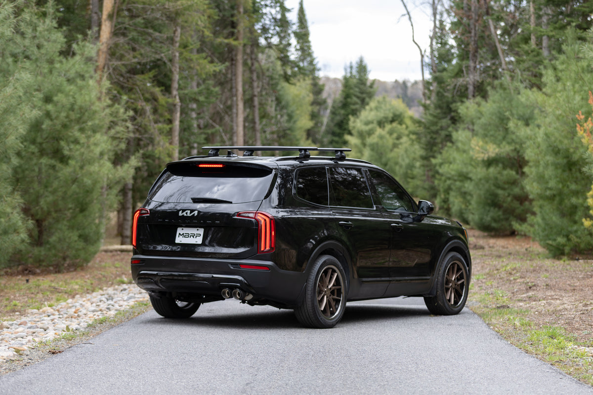 MBRP 20-25 Kia Telluride and Hyundai Palisade Armor Pro T304SS 2.5 Inch Axle-Back Single Rear Exit Dual Outlet CF Tip,