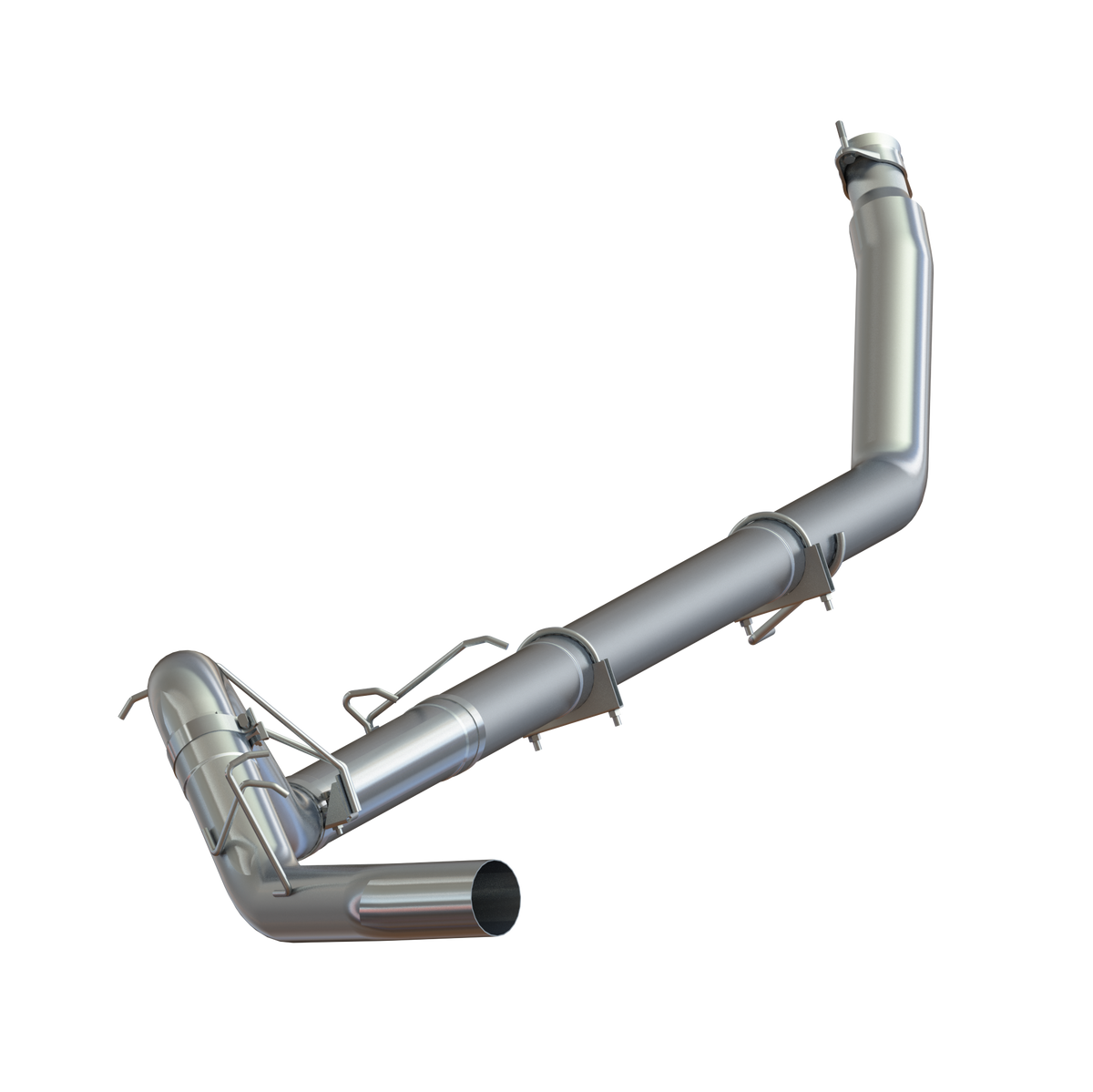 MBRP Dodge 4 Inch Turbo Back Single Side No Muffler, Armor Lite For 98-02 Dodge Ram 2500/3500 Cummins