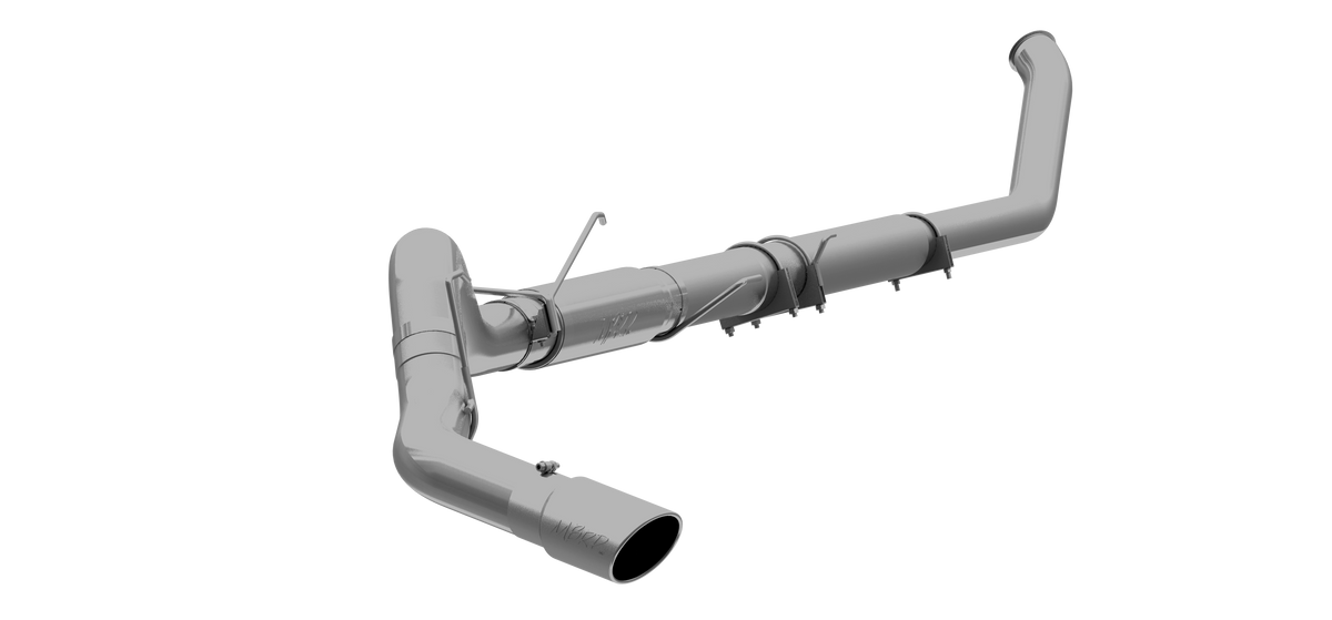 MBRP 5 Inch Turbo Back Single Side Exit Aluminized Steel For 03-04 Dodge Ram 2500/3500 Cummins
