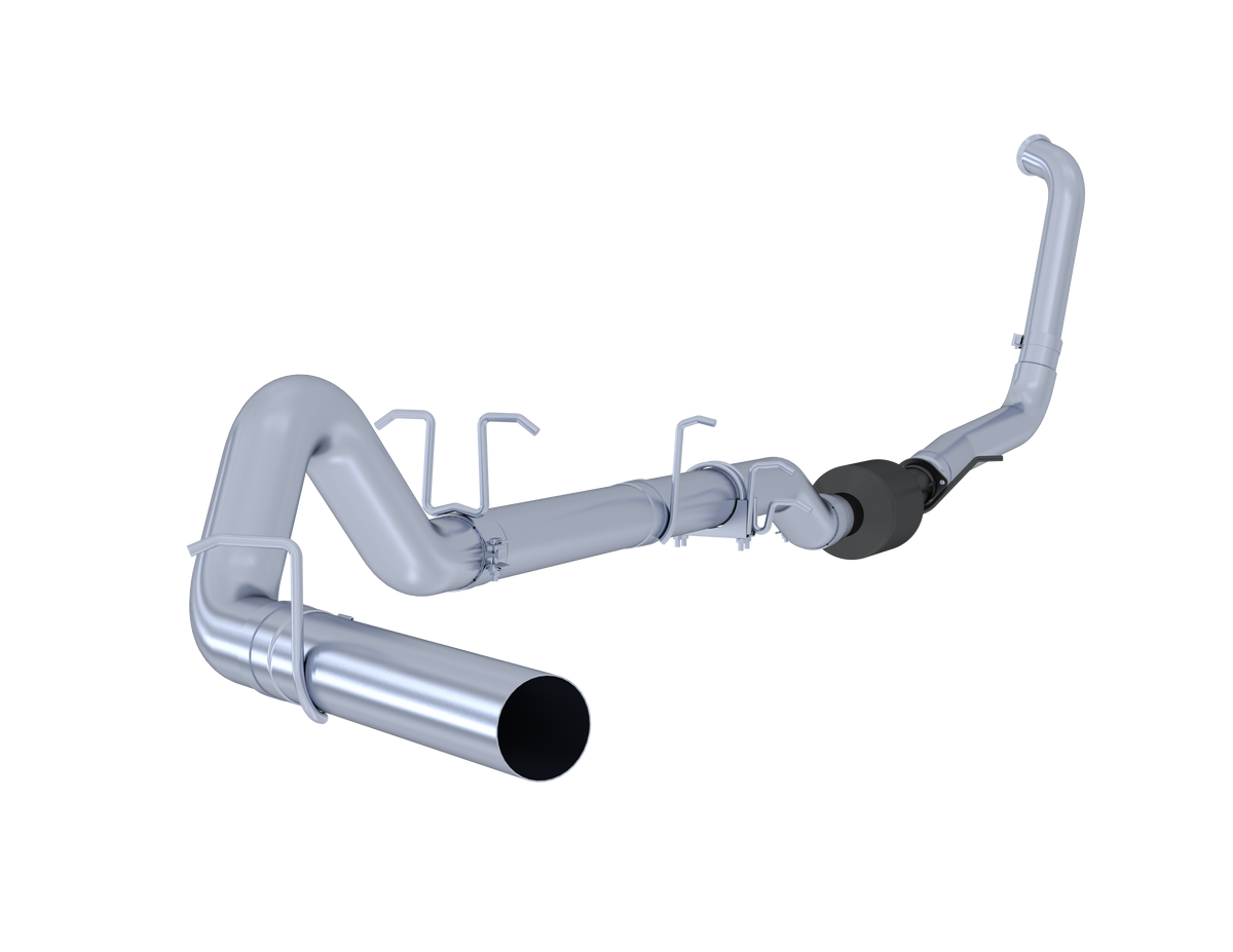 MBRP 4 Turbo Back Single Side Exit No Muffler Inch For 03-07 Ford F-250/350 6.0L, Extended Cab/Crew Cab