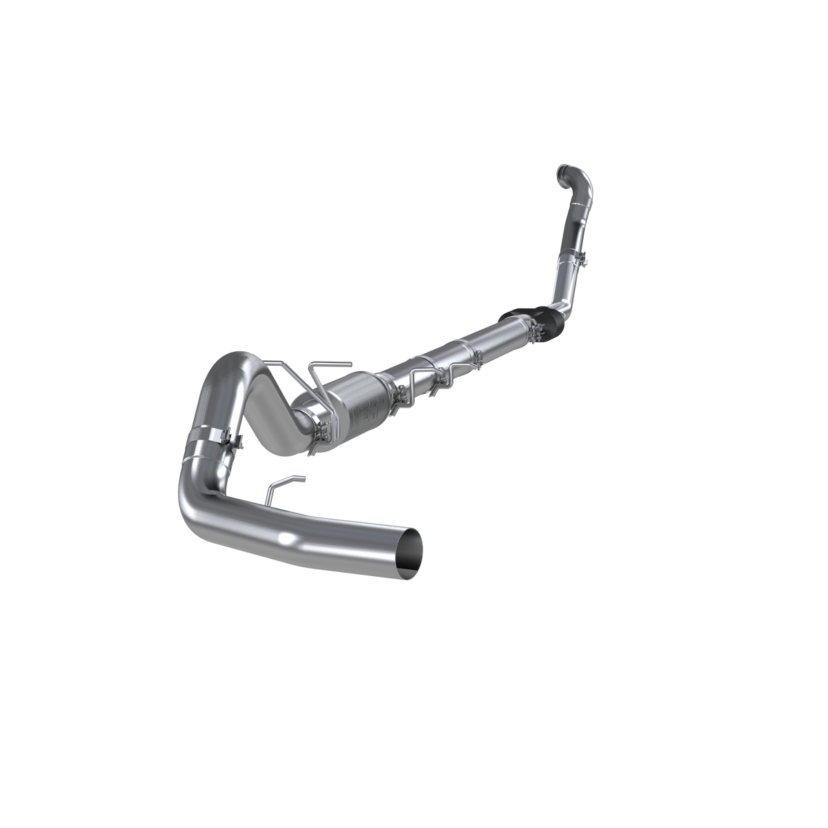MBRP 4 Inch Turbo Back Single Side Exit Aluminized, No Tip, For 94-97 Ford F-250/350 7.3L