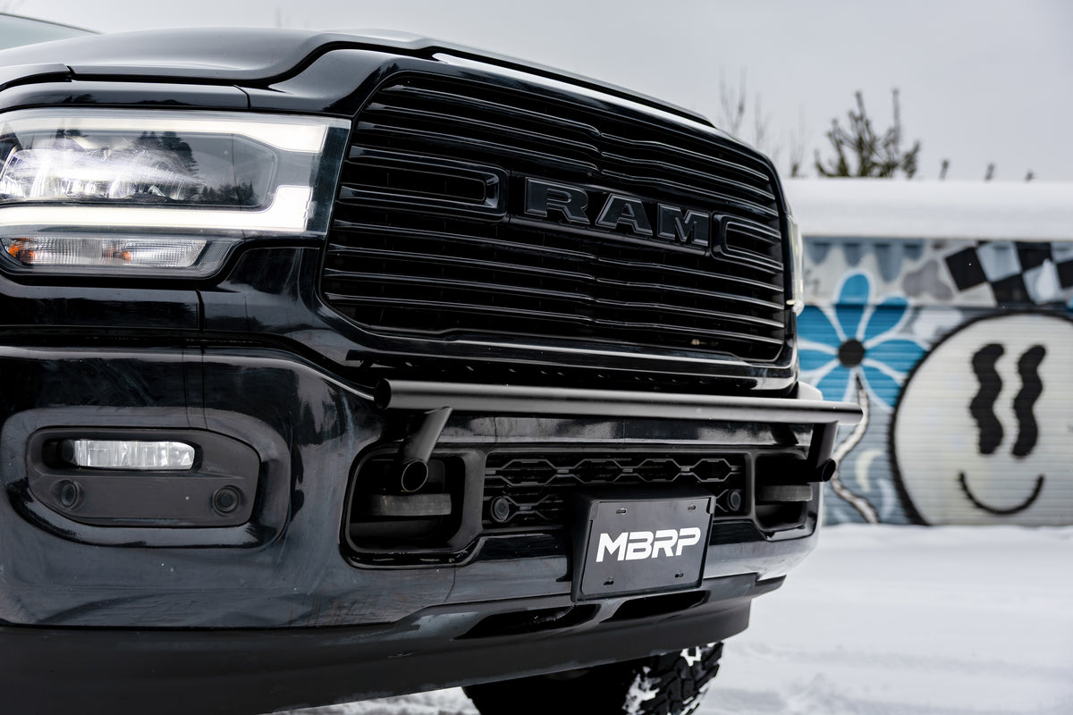 MBRP 2019-Up Ram 2500 Black-Coated Bumper Light Mounting Bar