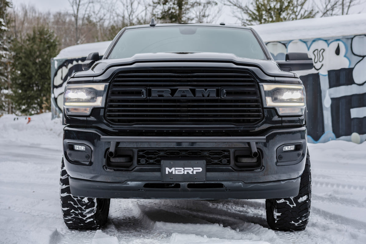MBRP 2019-Up Ram 2500 Black-Coated Bumper Light Mounting Bar