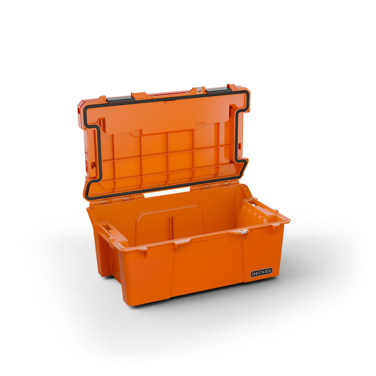 DECKED Sixer 16 - includes one (1) tray - blaze orange with black latches